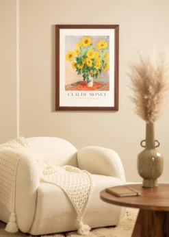 Ramme Juno Teak 40x60 cm - Passepartout Hvid 32,9x48,3 cm