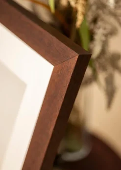 Ramme Juno Teak 40x60 cm - Passepartout Hvid 25x50 cm