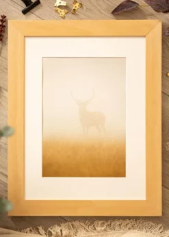 Ramme Juno Træ 40x50 cm - Passepartout Hvid 30x40 cm