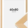 Ramme Juno Træ 60x80 cm - Passepartout Hvid 52x72 cm