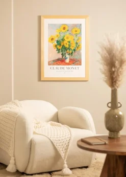 Ramme Juno Træ 70x100 cm - Passepartout Hvid 61x91,5 cm