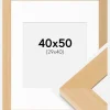 Ramme Juno Træ 40x50 cm - Passepartout Hvid 30x41 cm