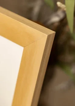 Ramme Juno Træ 60x80 cm - Passepartout Hvid 50x65 cm