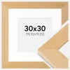 Ramme Juno Træ 30x30 cm - Passepartout Hvid 8x8 inches