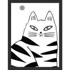 Ramme Liv Sort 30x40 cm - Passepartout Hvid 21x29,7 cm