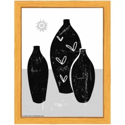 Ramme Liv Træ 15x20 cm - Passepartout Hvid 10x15 cm