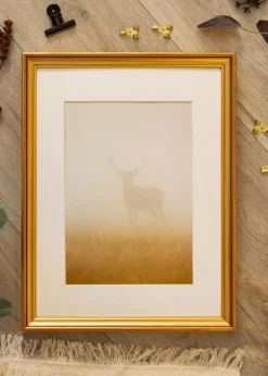 Ramme Loki Guld - Valgfri Størrelse (Akrylglas)