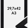 Ramme Lund Akrylglas Sort 29.7x42 cm (A3)