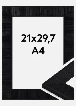 Ramme Lund Akrylglas Sort 21x29.7 cm (A4)