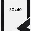 Ramme Lund Akrylglas Sort 30x40 cm