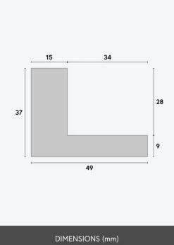 Ramme Maat Svæveramme Beige - Valgfri Størrelse (svæveramme)