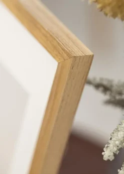 Ramme Massiv Eg 50x70 cm - Passepartout Hvid 42x59,4 cm