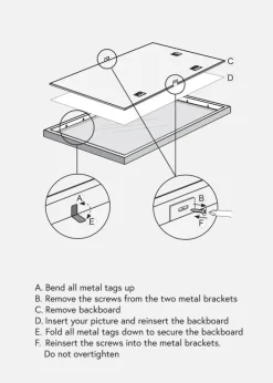 Ramme Massiv Eg 70x100 cm - Passepartout Hvid 59,4x84 cm