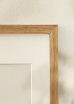 Ramme Massiv Eg 40x50 cm - Passepartout Hvid 28x35 cm