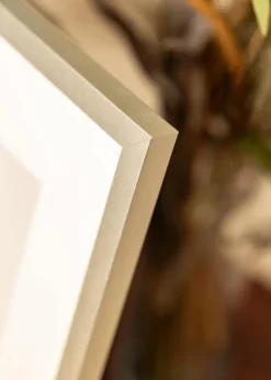 Ramme Minerva Sølv 45x60 cm - Passepartout Hvid 14x19 inches