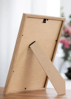 Ramme Modern Teak 20x30 cm - Passepartout Hvid 10x20 cm