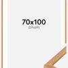 Ramme Modern Teak 70x100 cm - Passepartout Hvid 60x90 cm