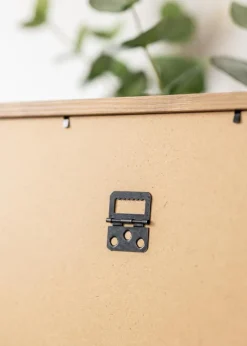 Ramme Modern Teak 40x50 cm - Passepartout Hvid 31x41 cm