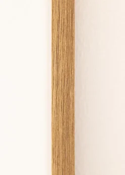 Ramme Modern Teak 60x80 cm - Passepartout Hvid 50x60 cm