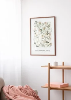 Ramme Modern varmt Brun 40x50 cm - Passepartout Hvid 30x41 cm