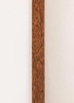 Ramme Modern varmt Brun 50x70 cm - Passepartout Hvid 16x24 inches