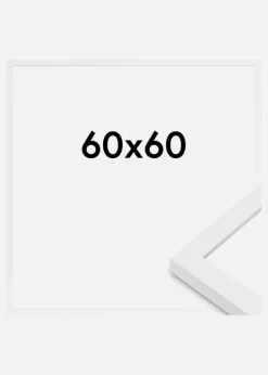 Ramme Moderne Akrylglas Hvid 60x60 cm