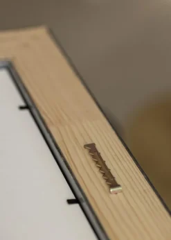 Ramme Mora Premium Guld 40x50 cm - Passepartout Hvid 27x35 cm