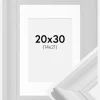 Ramme Mora Premium Hvid 20x30 cm - Passepartout Hvid 15x22 cm