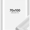 Ramme Mora Premium Hvid 70x100 cm - Passepartout Hvid 59,4x84 cm (A1)