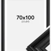 Ramme Mora Premium Sort 70x100 cm - Passepartout Hvid 62x85 cm