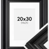 Ramme Mora Premium Sort 20x30 cm - Passepartout Hvid 15x22 cm