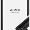 Ramme Mora Premium Sort 70x100 cm - Passepartout Hvid 24x36 inches