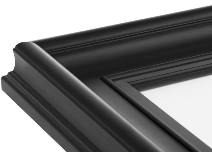 Ramme Mora Premium Sort 50x50 cm - Passepartout Hvid 40x40 cm