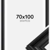 Ramme Mora Premium Sort 70x100 cm - Passepartout Hvid 61x91,5 cm