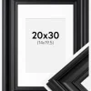 Ramme Mora Premium Sort 20x30 cm - Passepartout Hvid 15x21 cm (A5)