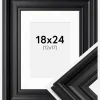 Ramme Mora Premium Sort 18x24 cm - Passepartout Hvid 13x18 cm