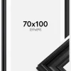 Ramme Mora Premium Sort 70x100 cm - Passepartout Hvid 60x90 cm
