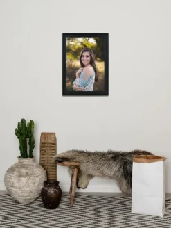 Ramme Mora Premium Sort 50x60 cm - Passepartout Hvid 35x45 cm