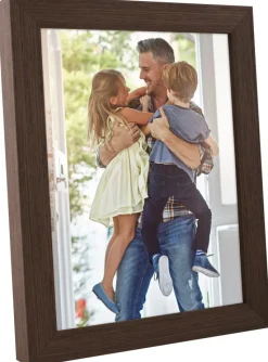 Ramme Moviken Mørk Valnød - Valgfri Størrelse (Plexiglas)