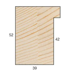 Ramme Moviken Mørk Valnød - Valgfri Størrelse (Plexiglas)