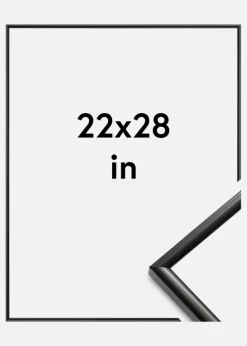 Ramme New Lifestyle Akrylglas Sort 22x28 inches (55,88x71,12 cm)