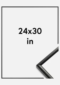 Ramme New Lifestyle Akrylglas Sort 24x30 inches (60,96x76,2 cm)