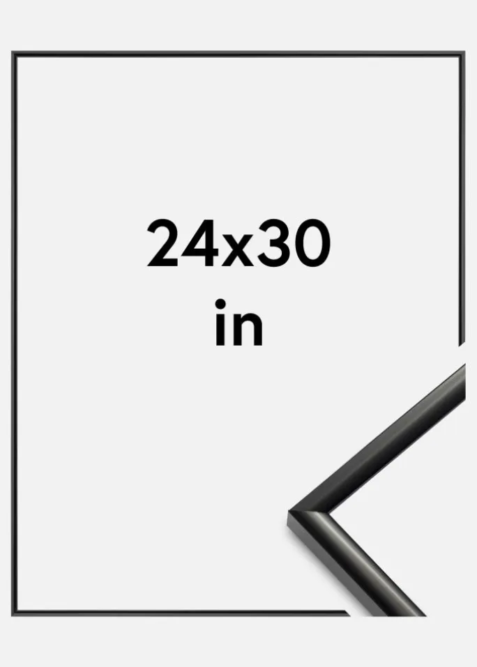 Ramme New Lifestyle Akrylglas Sort 24x30 inches (60,96x76,2 cm)