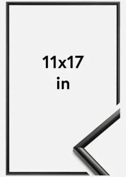 Ramme New Lifestyle Akrylglas Sort 11x17 inches (27,94x43,18 cm)