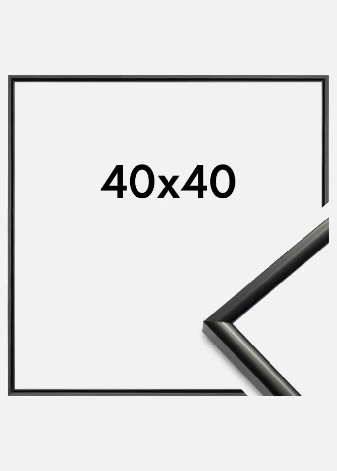 Ramme New Lifestyle Akrylglas Sort 40x40 cm