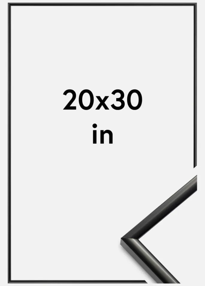 Ramme New Lifestyle Akrylglas Sort 20x30 inches (50,8x76,2 cm)