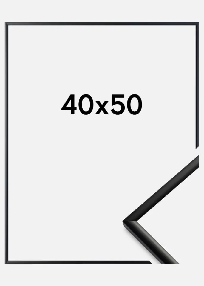 Ramme New Lifestyle Akrylglas Mat Sort 40x50 cm