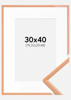 Ramme New Lifestyle Apricot 30x40 cm - Passepartout Hvid 8x12 inches