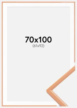 Ramme New Lifestyle Apricot 70x100 cm - Passepartout Hvid 62x93 cm