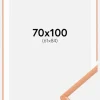 Ramme New Lifestyle Apricot 70x100 cm - Passepartout Hvid 62x85 cm